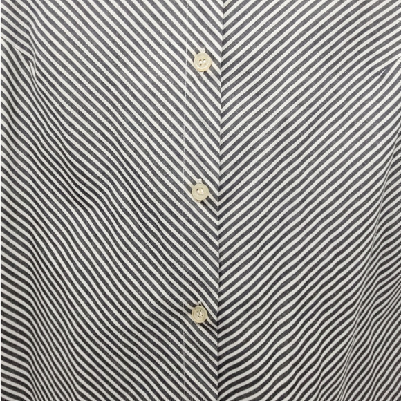 Vintage Harve Bernard by Bernard Holtzman Chevron Striped Button Up Blouse Shirt - Picture 5 of 11